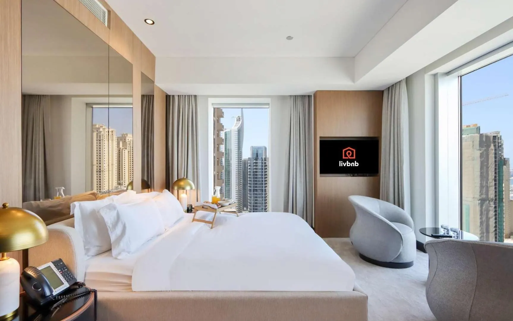 Lejlighed Livbnb - Luxurious 1Br In Jw Marriott Hotel City & Marina Views Dubai Forenede Arabiske Emirater