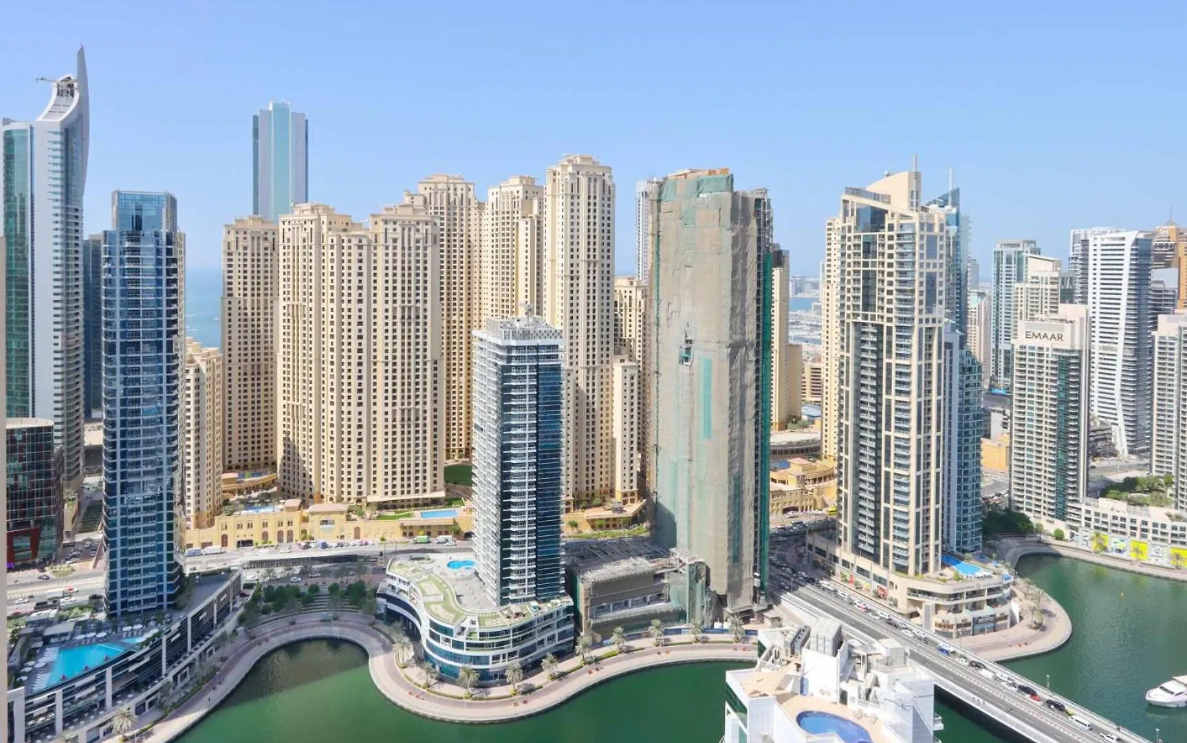 Livbnb - Luxurious 1Br In Jw Marriott Hotel City & Marina Views Dubai Lejlighed