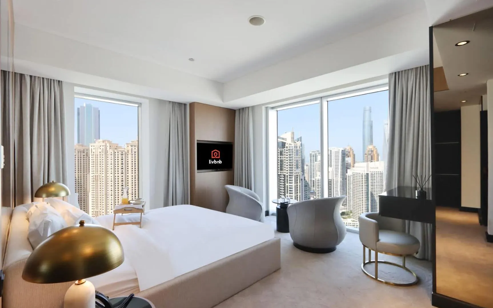 Livbnb - Luxurious 1Br In Jw Marriott Hotel City & Marina Views Dubai 0*,